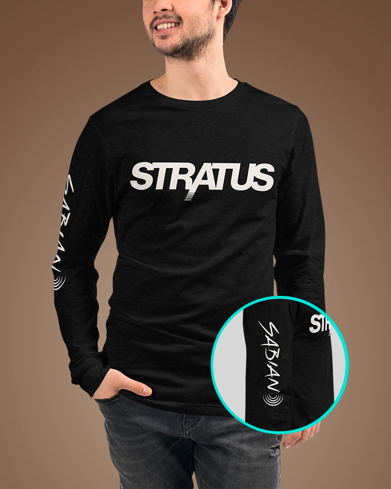 SABIAN Stratus Long Sleeve T-Shirt - Black Heather - Photo 1