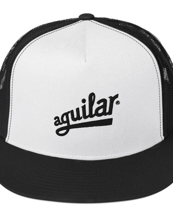 Aguilar Logo Trucker Cap  - White / Black