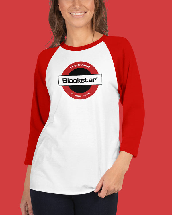 Blackstar Underground Raglan Shirt - White / Red - Photo 5