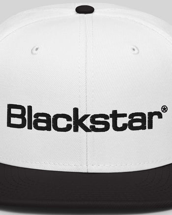 Blackstar Snapback Hat  - White / Black
