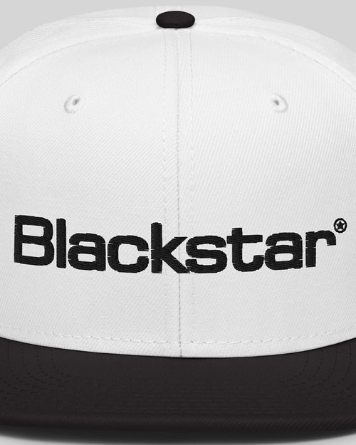 Blackstar Snapback Hat  - White / Black