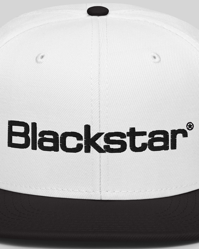 Blackstar Snapback Hat - White / Black - Photo 2