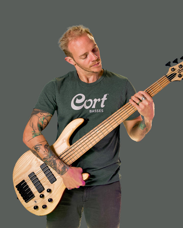 Cort Basses T-Shirt - Heather Green - Photo 5