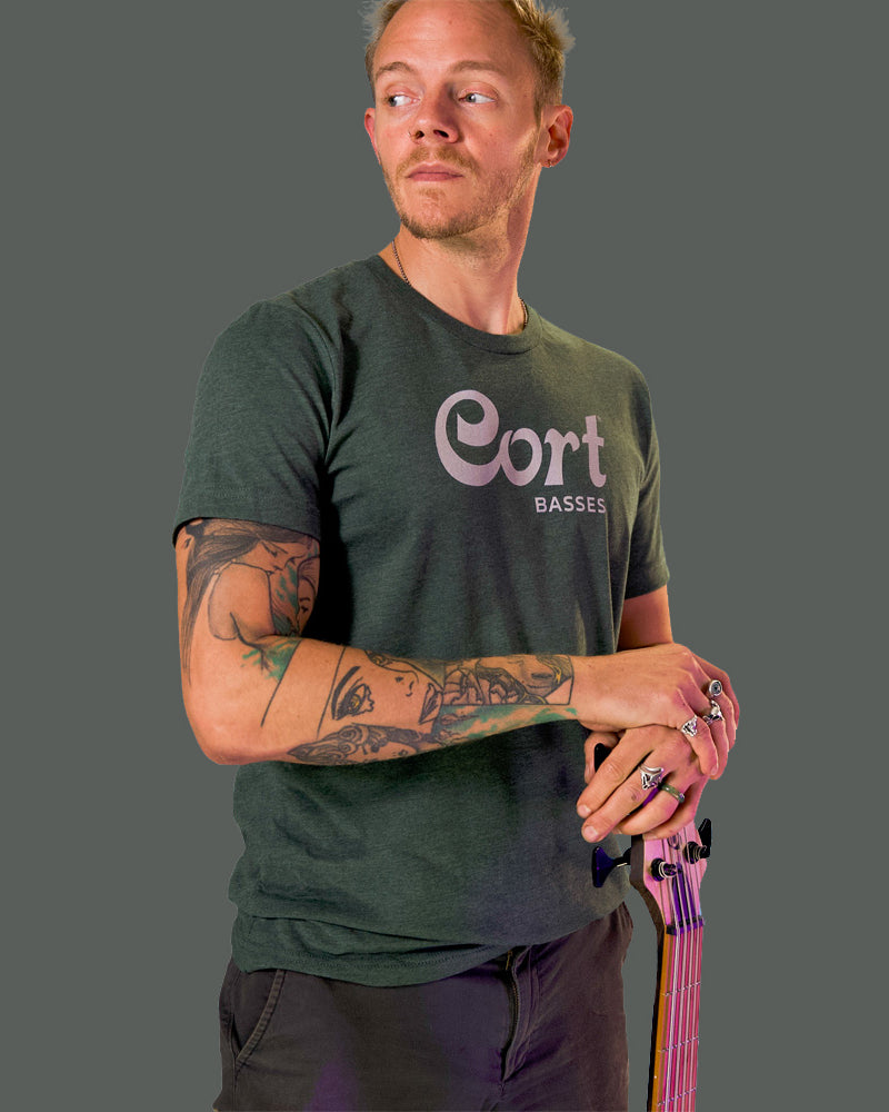 Cort Basses T-Shirt - Heather Green - Photo 3