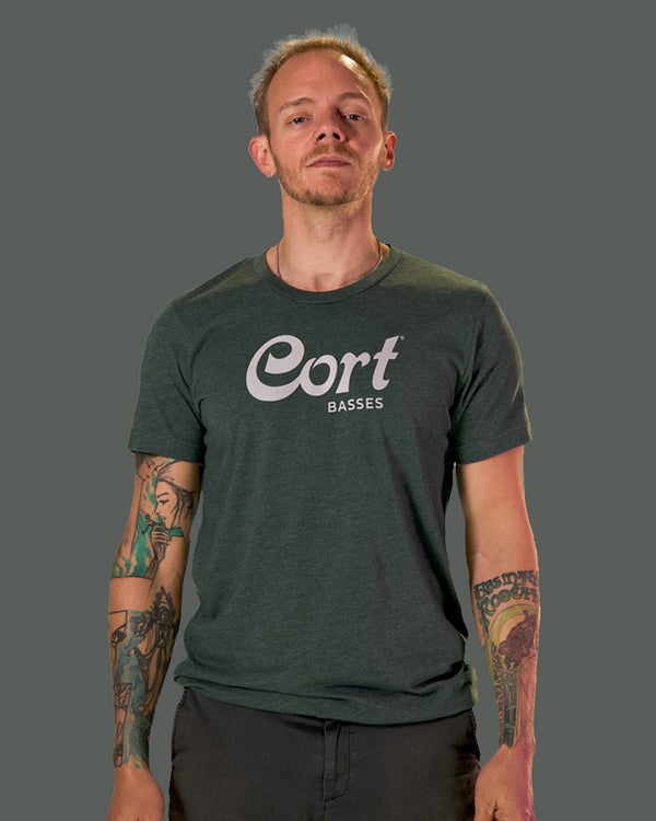 Cort Basses T-Shirt - Heather Green - Photo 1