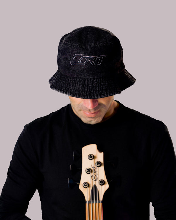 Cort Next Gen Logo Denim Bucket Hat - Black-Black - Player W...