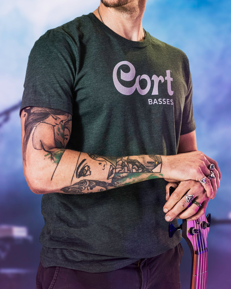 Cort Basses T-Shirt - Heather Green - Photo 8