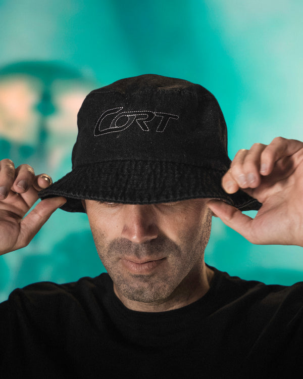 Cort Next Gen Logo Denim Bucket Hat - Black-Black - Photo 6