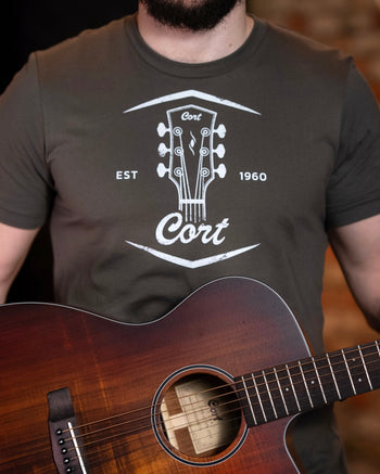 Cort Guitars Since 1960 T-Shirt  - Army Green