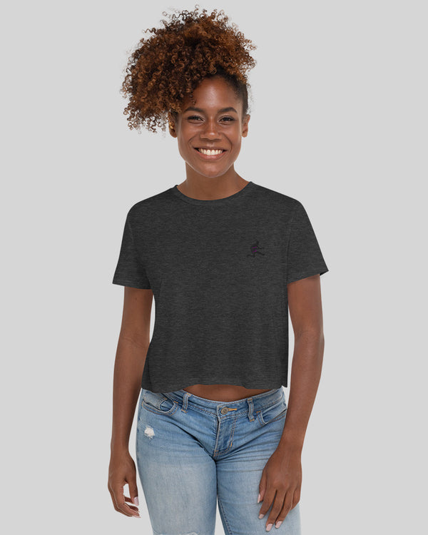 specifikation Materialisme Fleksibel Fly High: LC Crop Top - Dark Gray Heather - Player Wear