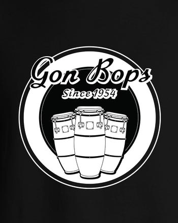 Gon Bops Congas Cropped Hoodie  - Black