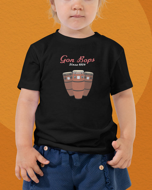 Gon Bops Conga Art Toddler T-Shirt  - Black