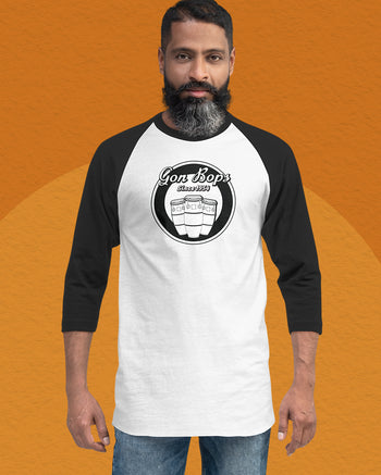 Gon Bops Congas Raglan Shirt  - White / Black