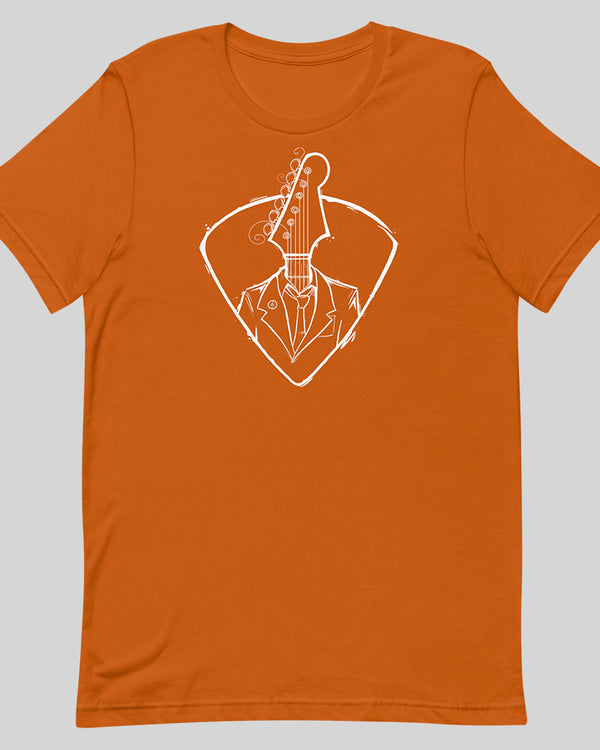 Guitar Head Short Sleeve T-Shirt - Autumn Orange - Photo 7