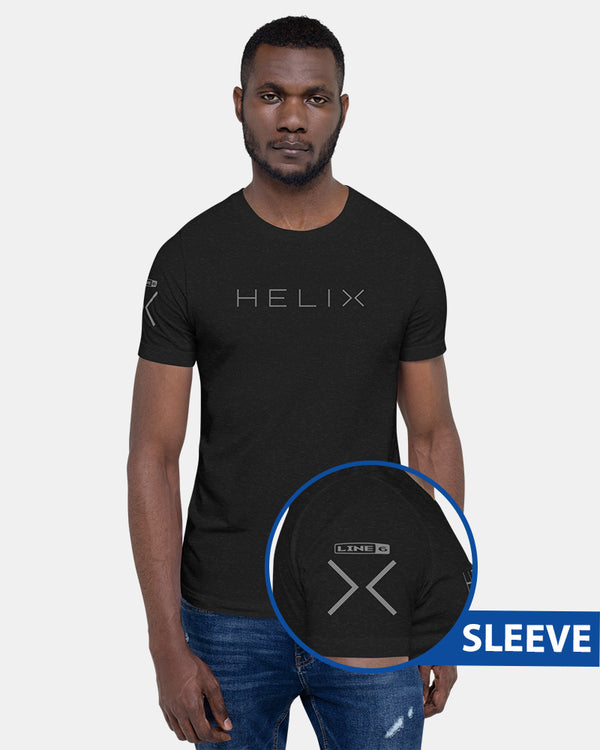 Line 6 Helix Short Sleeve T-Shirt - Black Heather - Photo 1