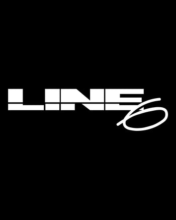Line 6 Vintage Logo 3/4 Sleeve Raglan Shirt  - White / Black
