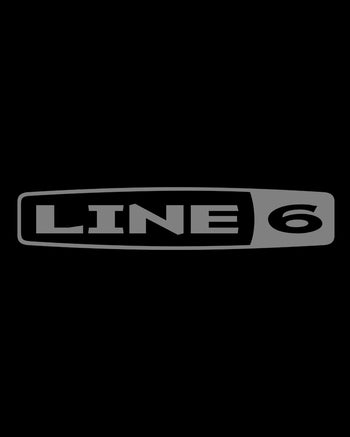 Line 6 Cropped Hoodie  - Black
