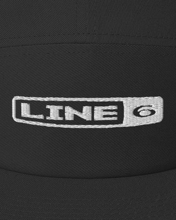 Line 6 Five Panel Hat  - Black