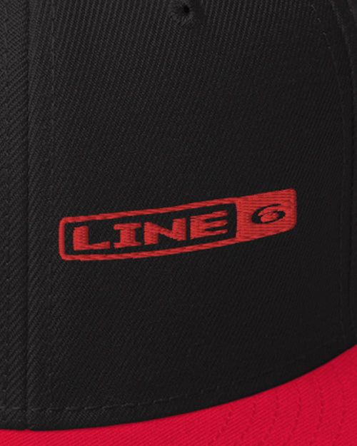 Line 6 Snapback Hat  - Black / Red