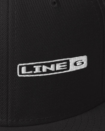 Line 6 Snapback Hat  - Black / White