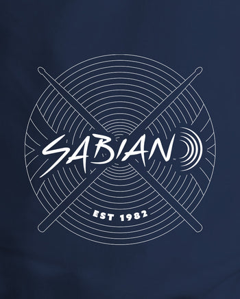 SABIAN 360 Neon Youth Long Sleeve T-Shirt  - Navy