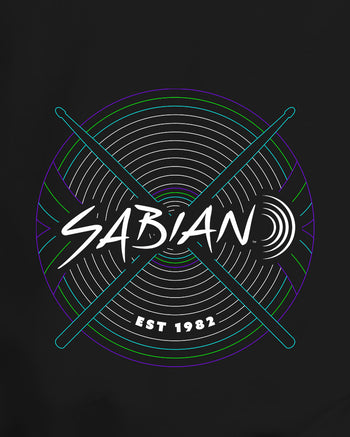 SABIAN 360 Neon Sweatshirt  - Black