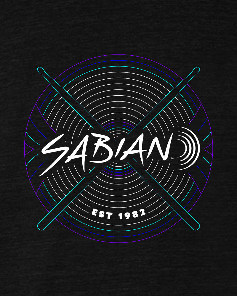 SABIAN 360 Neon T-Shirt - Black Heather - Photo 2