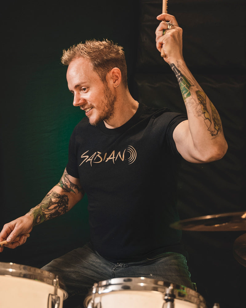 SABIAN B20 Bronze T-Shirt - Black Heather - Photo 10