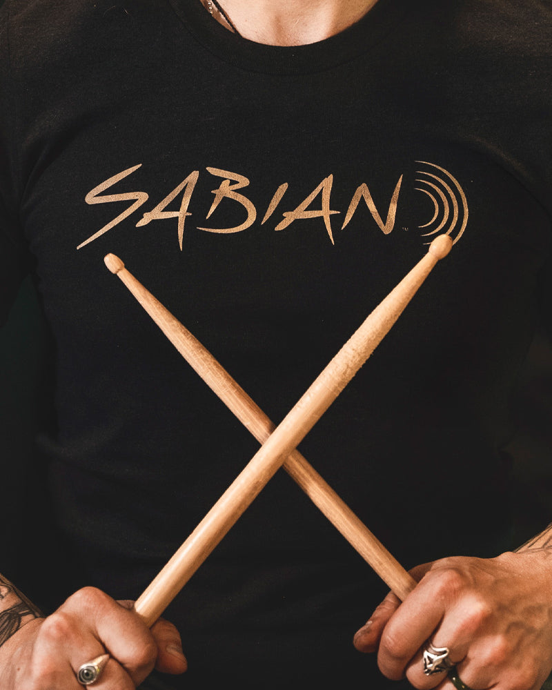 SABIAN B20 Bronze T-Shirt - Black Heather - Photo 4