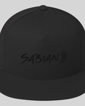 SABIAN Drummers Flat Bill Hat  - Black / Black