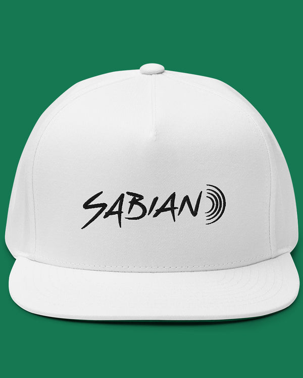 SABIAN Drummers Flat Bill Hat - White / Black - Photo 7