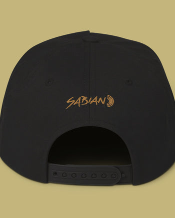 SABIAN On Stage Flat Bill Cap  - Black