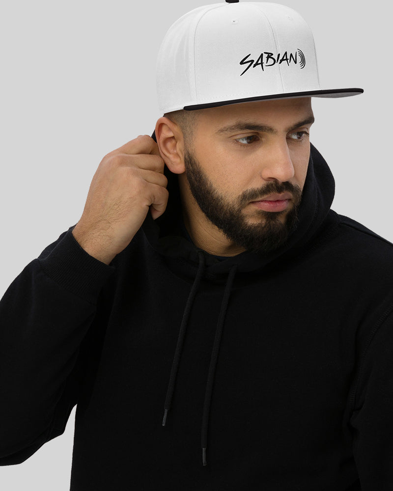 SABIAN Snapback Hat - White & Black - Photo 4