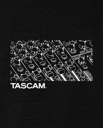 TASCAM Behind The Board T-Shirt  - Black Heather