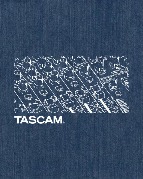 TASCAM Behind The Board Organic Denim Tote Bag