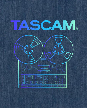 TASCAM Reel to Reel Organic Denim Tote Bag