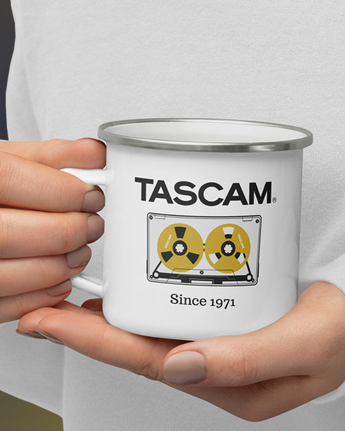 TASCAM Classic Cassette Enamel Mug