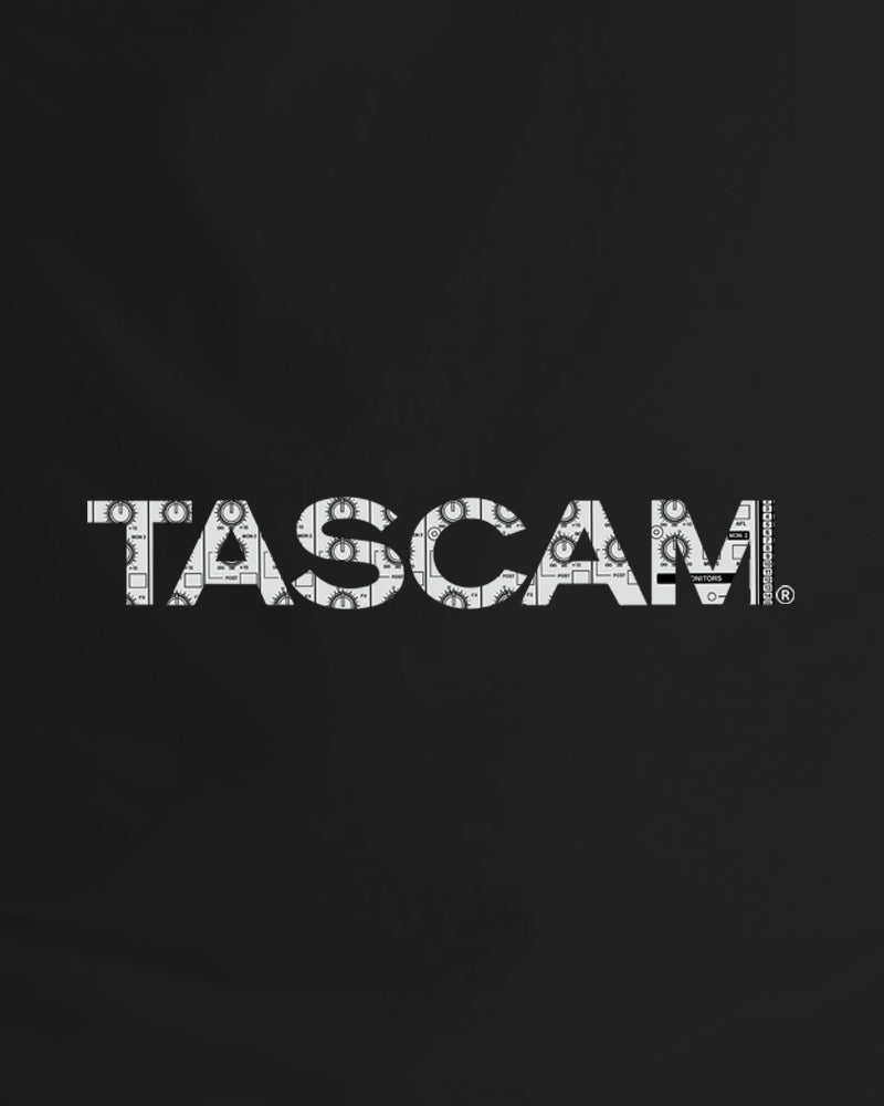 TASCAM Mix 3/4 Sleeve Raglan Shirt - Black / White - Photo 2