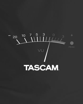 TASCAM VU 3/4 Sleeve Raglan Shirt  - Black / White