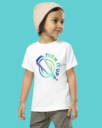Turn It Up Toddler Short Sleeve T-Shirt  - Cool Gradient