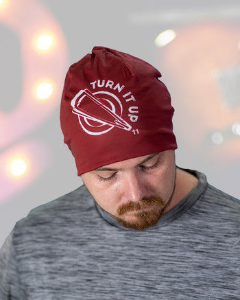 Turn It Up to 11 Beanie  - Maroon