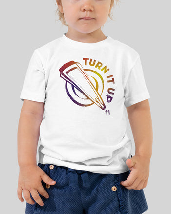 Turn It Up Toddler Short Sleeve T-Shirt  - Warm Gradient