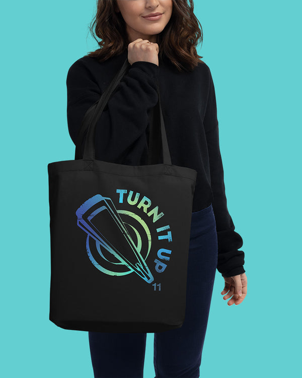 Turn It Up to 11 Eco Tote Bag - Cool Gradient - Photo 1