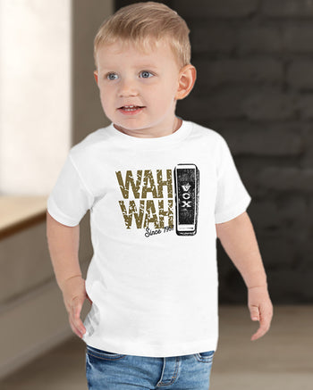 VOX Wah Wah Toddler Short Sleeve Tee  - White