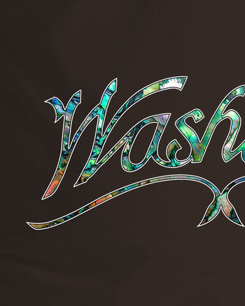 Washburn Arch Inlay Short Sleeve T-Shirt  - Brown w/ Abalone