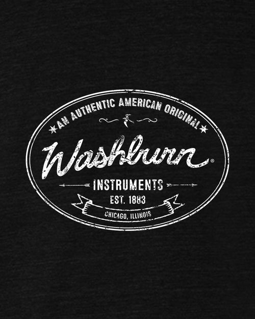 Washburn Badge T-Shirt  - Black Heather