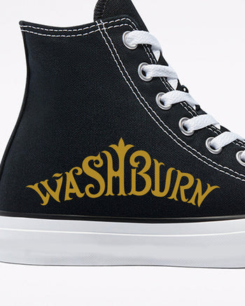 Washburn Men’s High Top Canvas Shoes  - Black