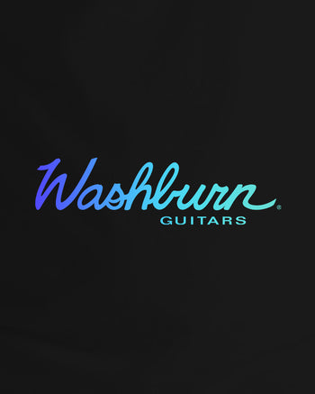 Washburn LC Short Sleeve V-Neck T-Shirt  - Neon Blue Gradient