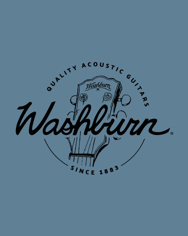 Washburn Since 1883 T-Shirt - Steel Blue - Photo 2
