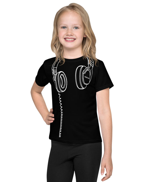 TASCAM Headphones Kids T-Shirt - Black - Photo 1